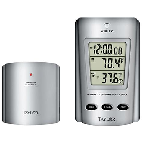 WeatherGuide Wireless Thermometer with Temperature Alert