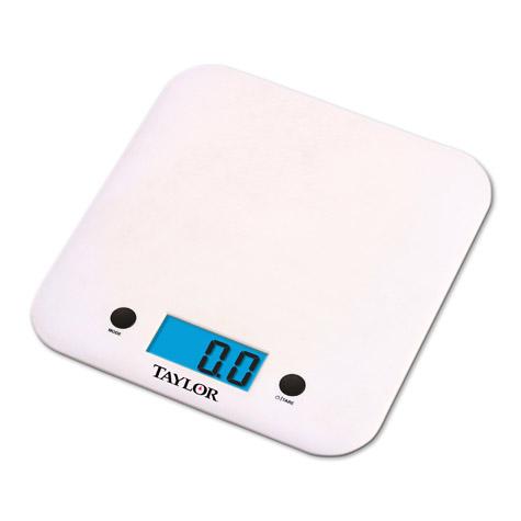 Details about   Taylor Precision Products 3831WH Digital Glass-Top Kitchen Scale 