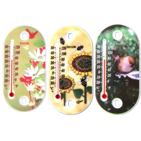 4" Decorative Suction Cup Thermometer