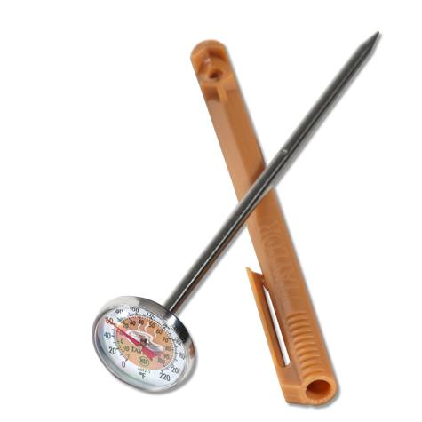 1” Dial Instant Read Reduce Cross-Contamination Thermometer – Brown/Cooked Meat